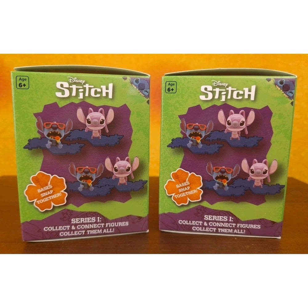 Disney Stitch Collect & Connect Mystery Figures 2 Pack Series I Sealed NIB
